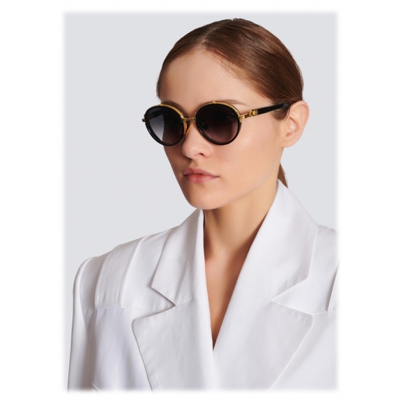 BALMAIN CROISSY BY AKONI BPS 126A Gold Black Titanium Unisex Sunglasses main image 10